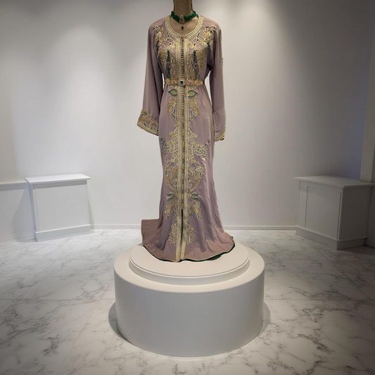 Caftan Sirène « Rose d’Or »